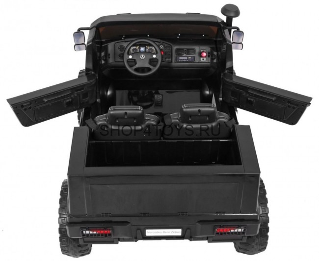 Детский электромобиль грузовик Mercedes-Benz Zetros Black 2WD - BDM0916