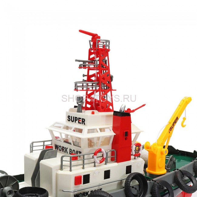 Радиоуправляемый буксир Heng Long Seaport Work Boat 2.4G - 3810 Радиоуправляемый буксир Heng Long Seaport Work Boat 2.4G - 3810