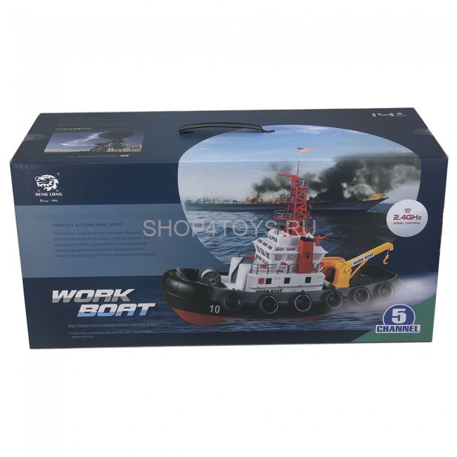 Радиоуправляемый буксир Heng Long Seaport Work Boat 2.4G - 3810 Радиоуправляемый буксир Heng Long Seaport Work Boat 2.4G - 3810