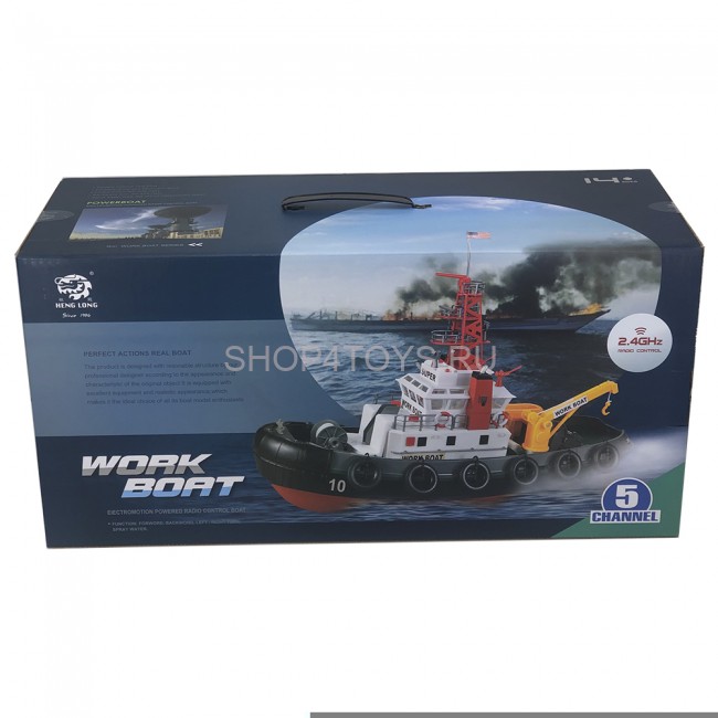 Радиоуправляемый буксир Heng Long Seaport Work Boat 2.4G - 3810 Радиоуправляемый буксир Heng Long Seaport Work Boat 2.4G - 3810