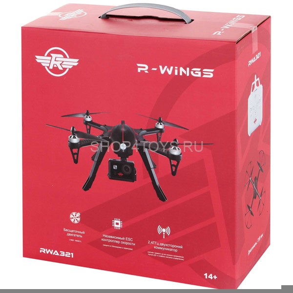 Радиоуправляемый квадрокоптер с камерой Ultra HD 4K R-Wings RWA321 Радиоуправляемый квадрокоптер с камерой Ultra HD 4K R-Wings RWA321