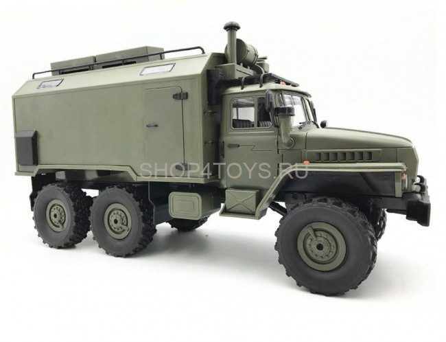 Радиоуправляемый внедорожник WPL Советский военный грузовик Урал 4WD 1:16 2.4G - WPLB-36 Радиоуправляемый внедорожник WPL Советский военный грузовик Урал 4WD 1:16 2.4G - WPLB-36