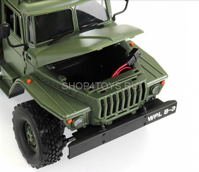 Радиоуправляемый внедорожник WPL Советский военный грузовик Урал 4WD 1:16 2.4G - WPLB-36 Радиоуправляемый внедорожник WPL Советский военный грузовик Урал 4WD 1:16 2.4G - WPLB-36