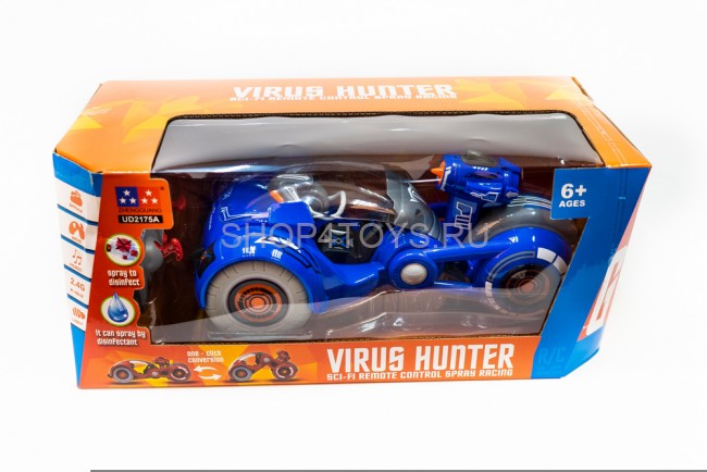 Радиоуправляемая трюковая машина Virus Hunter (пар, звук) - UD2175A-BLUE Радиоуправляемая трюковая машина Virus Hunter (пар, звук) - UD2175A-BLUE