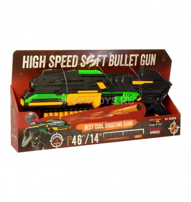 Автоматический бластер Дробовик с мягкими пулями (50 см, 14 патронов на батарейках) - FJ1054