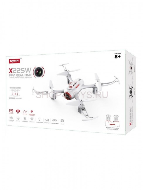 Радиоуправляемый квадрокоптер Syma X22SW Black FPV RTF 2.4G - SYMA-X22SW-BLACK Радиоуправляемый квадрокоптер Syma X22SW Black FPV RTF 2.4G - SYMA-X22SW-BLACK