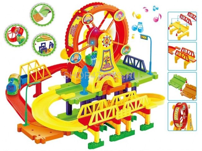 Железная дорога Твой Старт Паровозик на батарейках - ZYA-A2773-3 Железная дорога Твой Старт Паровозик на батарейках - ZYA-A2773-3