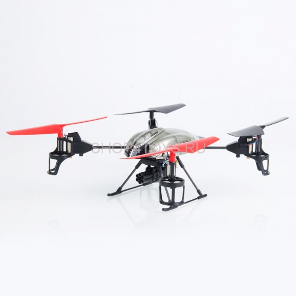 Радиоуправляемый квадрокоптер WL toys V989 2.4GHz с пушкой стреляющей ракетами - V989 Радиоуправляемый квадрокоптер WL toys V989 2.4GHz с пушкой стреляющей ракетами - V989