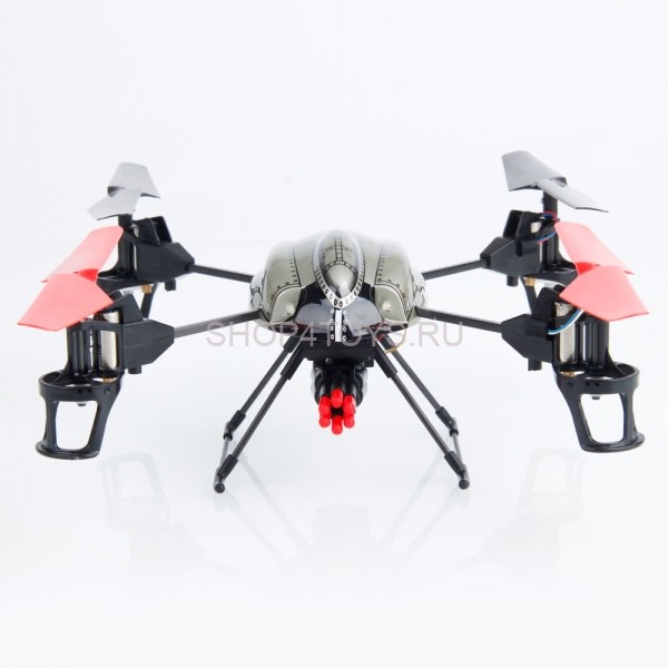 Радиоуправляемый квадрокоптер WL toys V989 2.4GHz с пушкой стреляющей ракетами - V989 Радиоуправляемый квадрокоптер WL toys V989 2.4GHz с пушкой стреляющей ракетами - V989