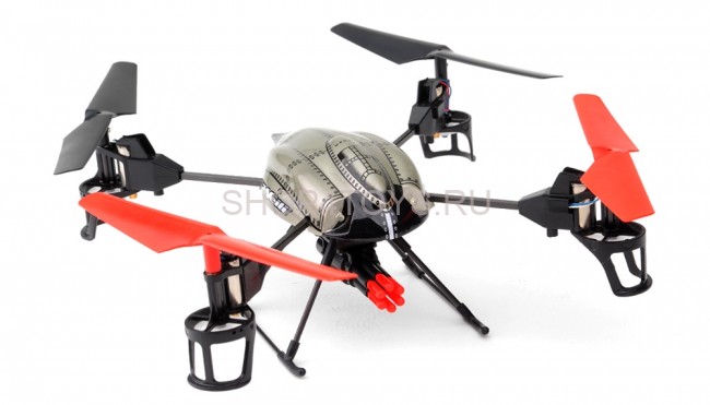Радиоуправляемый квадрокоптер WL toys V989 2.4GHz с пушкой стреляющей ракетами - V989 Радиоуправляемый квадрокоптер WL toys V989 2.4GHz с пушкой стреляющей ракетами - V989