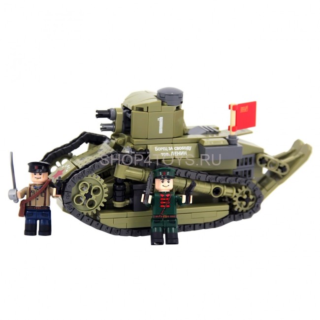 Конструктор Армия России - Танк Борец за свободу товарищ Ленин - АР-01017 Конструктор Армия России - Танк Борец за свободу товарищ Ленин - АР-01017
