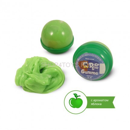 Жвачка для рук Gumme с ароматом яблока - зеленого цвета, масса - 50 гр.