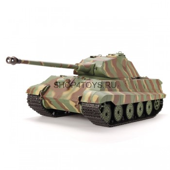 Радиоуправляемый танк Heng Long German King 1:16 Li-Ion 2.4G - 3888-1 Радиоуправляемый танк Heng Long German King Pro 1:16 - 3888-1PRO с пультом 2.4G и аккумулятором Li-Ion