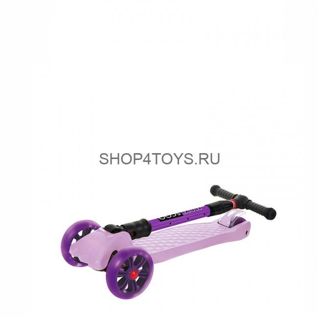 Самокат Maxiscoo Junior Delux Трехколесный Складной со Светящимися Колесами, Лавандовый - MSC-J0918 Самокат Maxiscoo Junior Delux Трехколесный Складной со Светящимися Колесами, Лавандовый - MSC-J0918