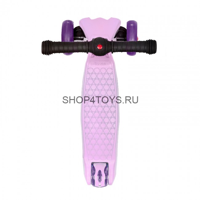 Самокат Maxiscoo Junior Delux Трехколесный Складной со Светящимися Колесами, Лавандовый - MSC-J0918 Самокат Maxiscoo Junior Delux Трехколесный Складной со Светящимися Колесами, Лавандовый - MSC-J0918