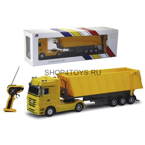 Радиоуправляемый грузовик Mercedes-Benz Actros Dump Trailer 1:32 - QY1101C-Y Радиоуправляемый грузовик Mercedes-Benz Actros Dump Trailer 1:32 - QY1101C-Y