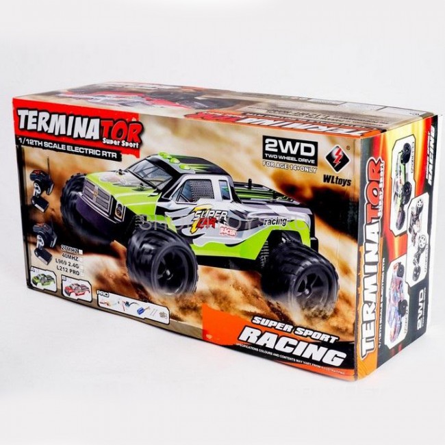 Радиоуправляемая трагги WLtoys Terminator 2WD RTR масштаб 1:12 2.4G - L212 Радиоуправляемая трагги WLtoys Terminator 2WD RTR масштаб 1:12 2.4G - L212