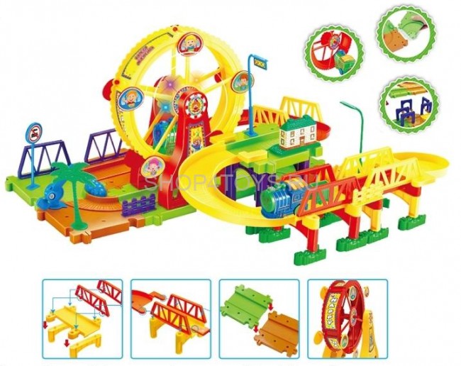 Железная дорога Твой Старт Паровозик на батарейках - ZYA-A2773-4