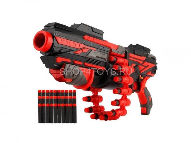 Автоматический бластер Дробовик с обоймой на 20 мягких патронов - FJ843 Автоматический бластер Дробовик с обоймой на 20 мягких патронов - FJ843