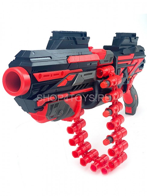 Автоматический бластер Дробовик с обоймой на 20 мягких патронов - FJ843 Автоматический бластер Дробовик с обоймой на 20 мягких патронов - FJ843