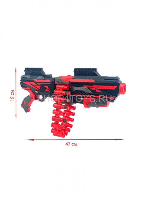 Автоматический бластер Дробовик с обоймой на 20 мягких патронов - FJ843 Автоматический бластер Дробовик с обоймой на 20 мягких патронов - FJ843