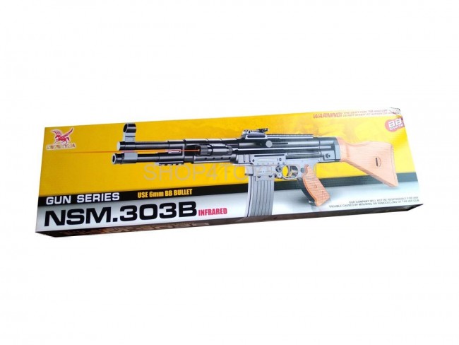 Детский автомат с лазерным прицелом (64 см, пневматика) - NSM.303B Детский автомат с лазерным прицелом (64 см, пневматика) - NSM.303B