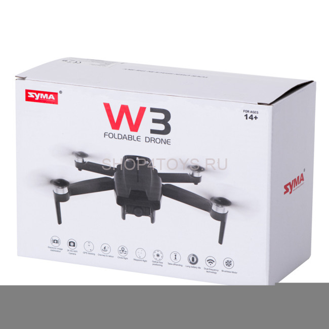 Квадрокоптер Syma W3 с камерой 2.7K FPV, GPS 5G - SYMA-W3