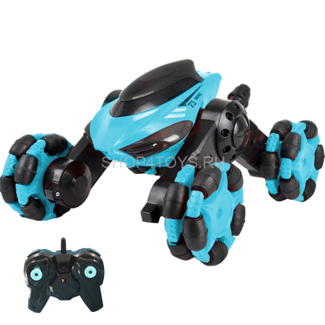 Радиоуправляемая синяя трюковая машинка Mekbao Внедорожник Чемпион - 5588-620-BLUE Радиоуправляемая синяя трюковая машинка Mekbao Внедорожник Чемпион - 5588-620-BLUE