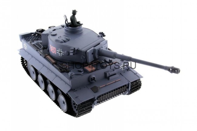 Радиоуправляемый танк HL Tiger / Тигр Li-Ion с дымом 1:16 2.4G - HL-3818-1
