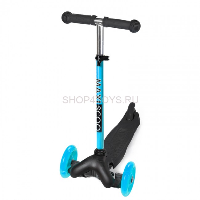 Самокат Maxiscoo Baby Трехколесный Детский со Светящимися Колесами, Черный - MSC-B091801 Самокат Maxiscoo Baby Трехколесный Детский со Светящимися Колесами, Черный - MSC-B091801