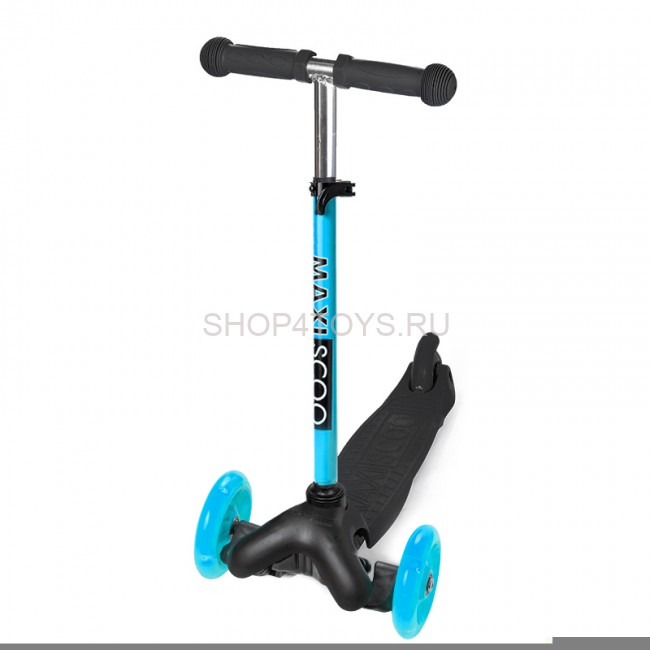 Самокат Maxiscoo Baby Трехколесный Детский со Светящимися Колесами, Черный - MSC-B091801 Самокат Maxiscoo Baby Трехколесный Детский со Светящимися Колесами, Черный - MSC-B091801