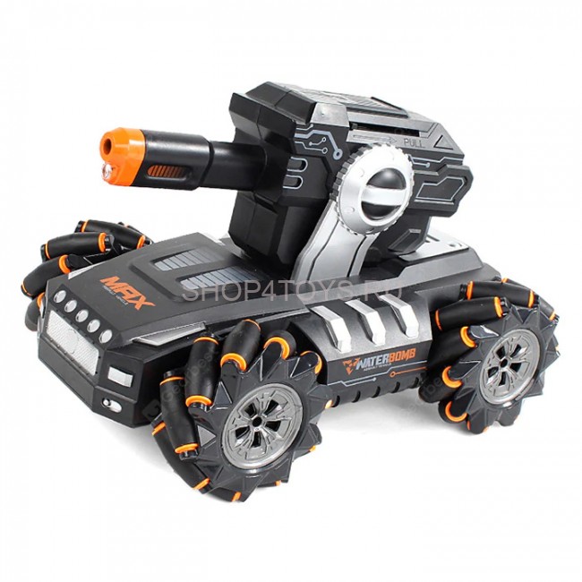 Радиоуправляемый дрифт танк-робот  (пульт + часы, стреляет гелевыми пулями) - QR2076-ORANGE Радиоуправляемый дрифт танк-робот  (пульт + часы, стреляет гелевыми пулями) - QR2076-ORANGE
