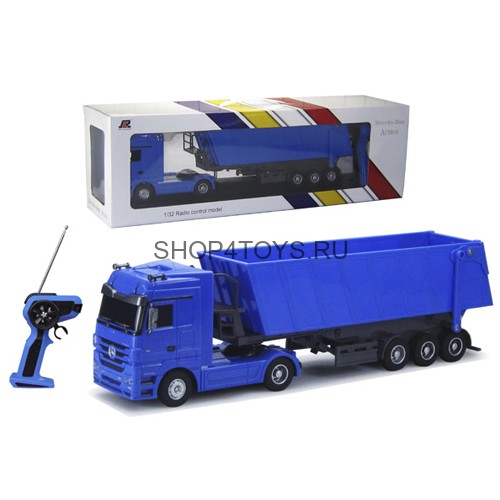 Радиоуправляемый грузовик Mercedes-Benz Actros Dump Trailer 1:32 - QY1101C-B Радиоуправляемый грузовик Mercedes-Benz Actros Dump Trailer 1:32 - QY1101C-B