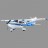 Радиоуправляемый самолет Art-tech Cessna 182 Brushless 500 Class Blue EPO - 2.4G - 2127D