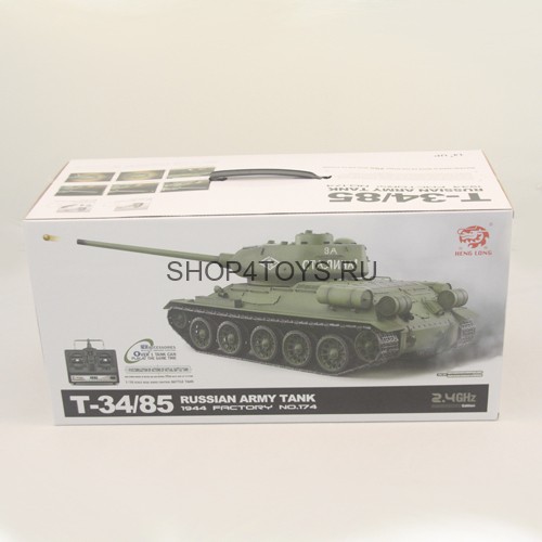 Радиоуправляемый танк Heng Long T-34/85 2.4G 1:16 - 3909-1 Радиоуправляемый танк Heng Long T-34/85 2.4G 1:16 - 3909-1