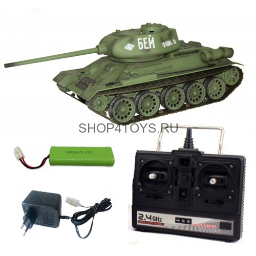 Радиоуправляемый танк Heng Long T-34/85 2.4G 1:16 - 3909-1 Радиоуправляемый танк Heng Long T-34/85 2.4G 1:16 - 3909-1