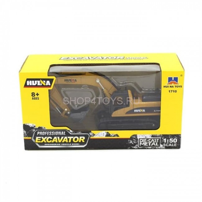 Металлический гусеничный экскаватор HuiNa Toys 1:50 - HN1710