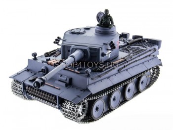 Радиоуправляемый танк HL Tiger / Тигр Li-Ion с дымом 1:16 2.4G - HL-3818-1PRO Радиоуправляемый танк HL Tiger / Тигр Li-Ion с дымом 1:16 2.4G - HL-3818-1 PRO  с металлическими гусеницами и редуктором