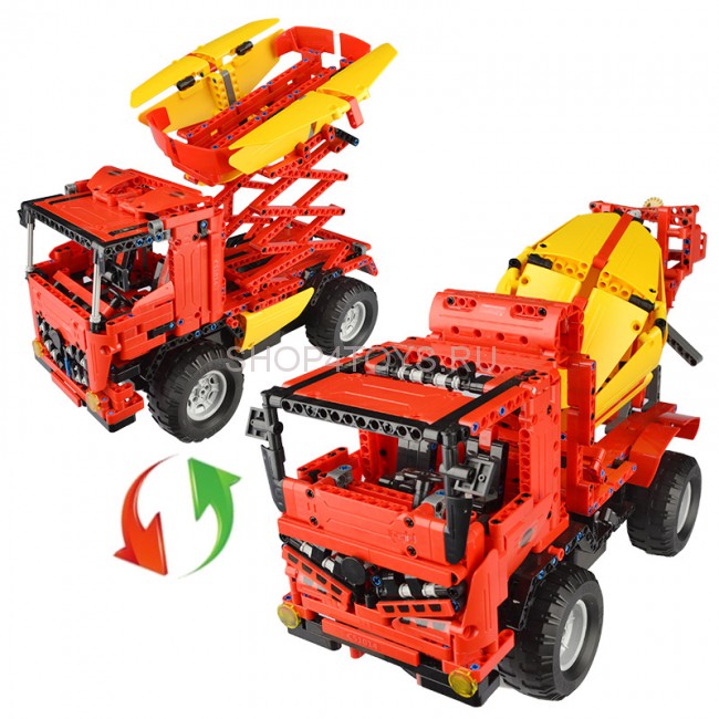 Радиоуправляемый конструктор бетономешалка / кран Cada Technics 2 в 1 - 2.4G - C51014W Радиоуправляемый конструктор бетономешалка / кран Cada Technics 2 в 1 - 2.4G - C51014W