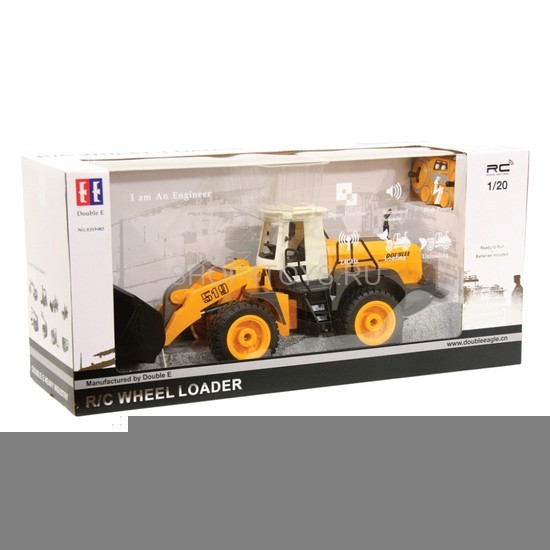 Радиоуправляемый бульдозер Double E 1:20 2.4G - E519-003 Радиоуправляемый бульдозер Double E 1:20 2.4G - E519-003