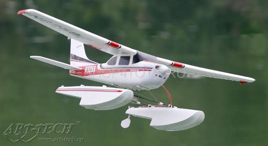 Радиоуправляемый самолет Art-tech Cessna 182 400 Class с лыжами 2.4G - 2101T Радиоуправляемый самолет Art-tech Cessna 182 400 Class с лыжами 2.4G - 2101T