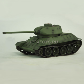 Радиоуправляемый танк Heng Long T-34/85 2.4G 1:16 - 3909-1PRO Радиоуправляемый советский танк T-34 в масштабе 1:16 с пневматической пушкой с отдачей и дымовыми эффектами