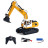 Радиоуправляемый экскаватор HUI NA TOYS масштаб 1:24 2.4G - HN1516