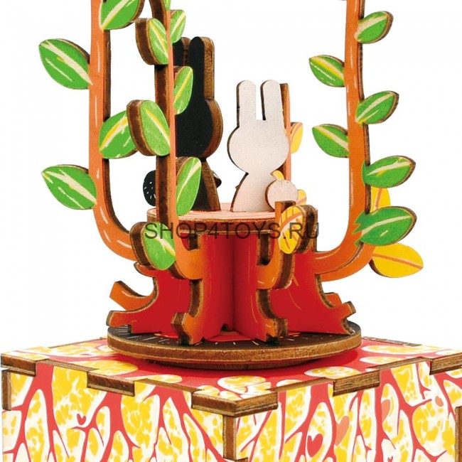 Деревянный 3D конструктор - музыкальная шкатулка Robotime "Spring" - AM302 Деревянный 3D конструктор - музыкальная шкатулка Robotime "Spring" - AM302