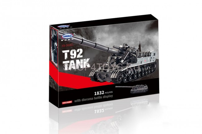 Конструктор XingBao Военный танк T92 (1832 детали) - XB-06001 Конструктор XingBao Военный танк T92 (1832 детали) - XB-06001