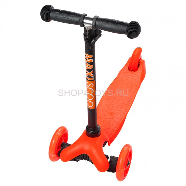 Самокат Maxiscoo Baby Трехколесный Детский со Светящимися Колесами, Оранжевый - MSC-B101706 Самокат Maxiscoo Baby Трехколесный Детский со Светящимися Колесами, Оранжевый - MSC-B101706