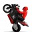 Радиоуправляемый мотоцикл (дрифт, GYRO, 1:6) 2.4G - HC-801-RED