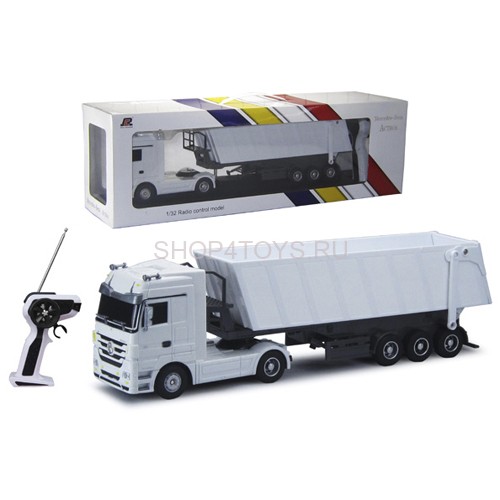 Радиоуправляемый грузовик Mercedes-Benz Actros Dump Trailer 1:32 - QY1101C-W Радиоуправляемый грузовик Mercedes-Benz Actros Dump Trailer 1:32 - QY1101C-W