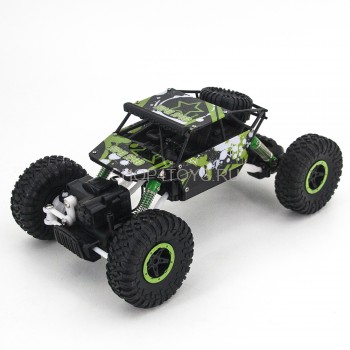 Радиоуправляемый зеленый Краулер 4WD 1:18 - 699-83 Радиоуправляемая полноприводная машина для трофи. Машина обладает великолепной проходимостью и высоким качеством изготовления.