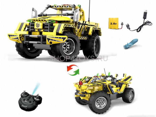 Радиоуправляемый конструктор джип Cada Technics 2 в 1 - 2.4G - C51003W